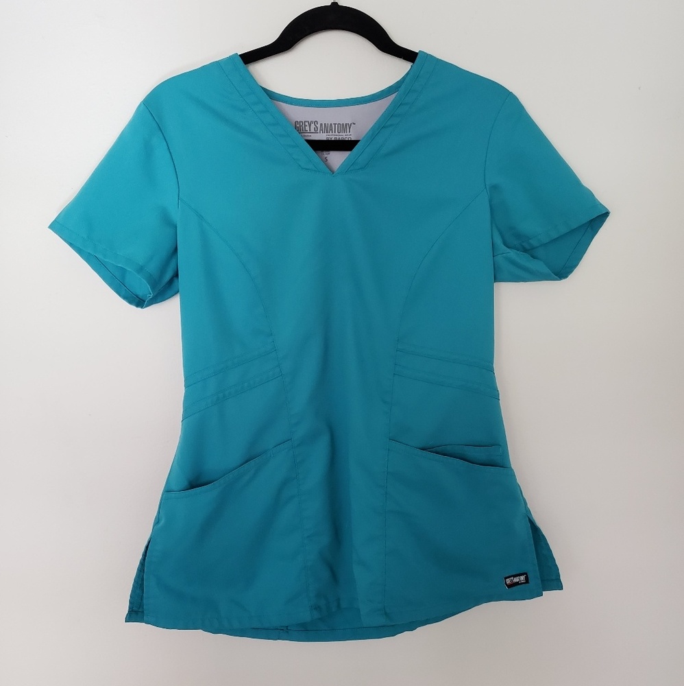 Greys Anatomy Marquis V Neck Scrub Top teal